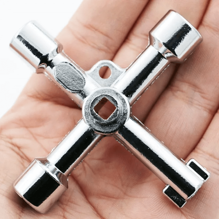 Clé Douille - KeyWrenchCross™ - Carré d'argent - Fourniture Auto